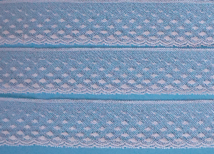 French Maline Lace 200764 White 1 3/8'' Wide